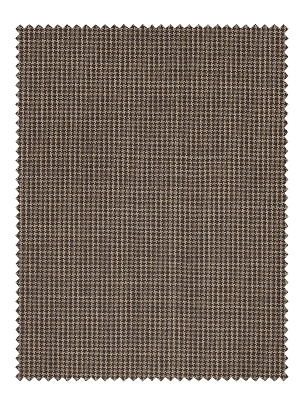 Wool Stretch Micro Check Single Pleat Suit Pants - Light Brown - Image 3