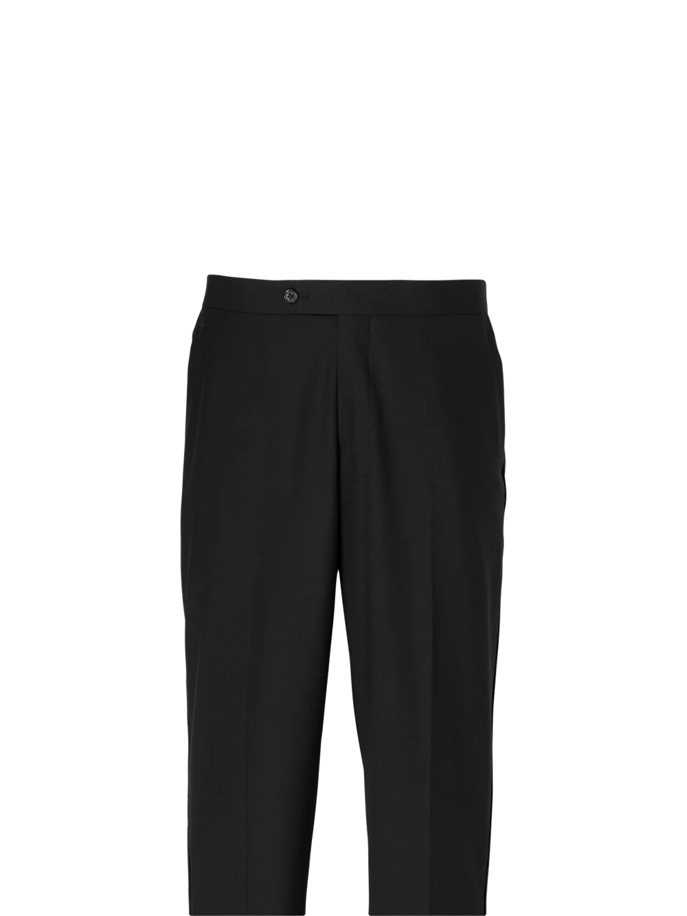 Wool Stretch Tuxedo Pants - Black - Image 2