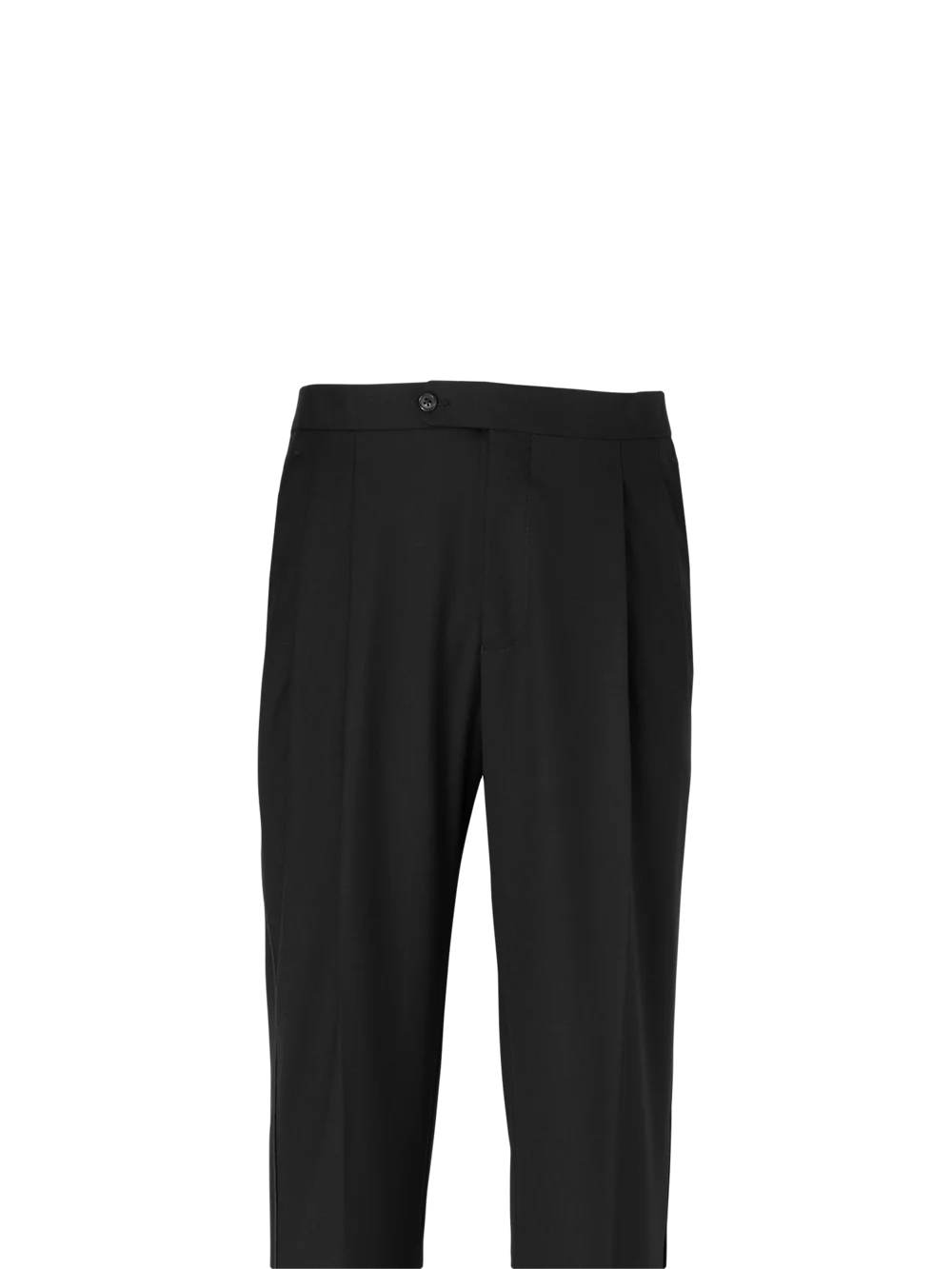 Wool Stretch Tuxedo Pants - Black - Image 5